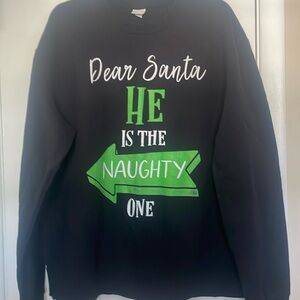 His & hers funny Couples Christmas sweatshirts